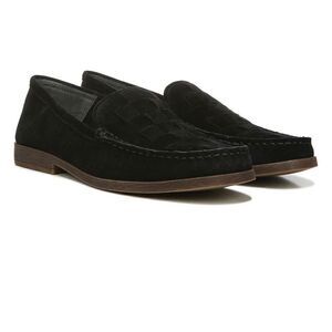 Franco Sarto Women’s Loafers Marah Woven Black Suede, Size 5 NIB